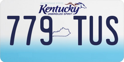 KY license plate 779TUS