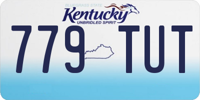 KY license plate 779TUT
