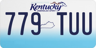 KY license plate 779TUU