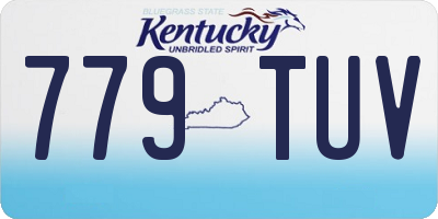 KY license plate 779TUV