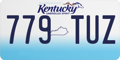 KY license plate 779TUZ