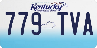 KY license plate 779TVA
