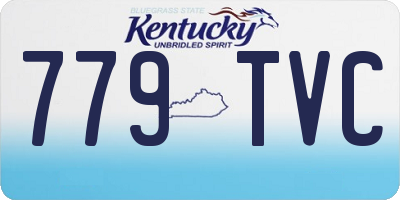 KY license plate 779TVC