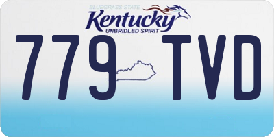 KY license plate 779TVD