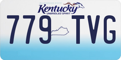 KY license plate 779TVG