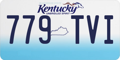 KY license plate 779TVI