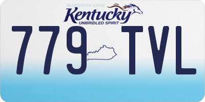KY license plate 779TVL