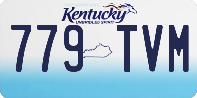 KY license plate 779TVM