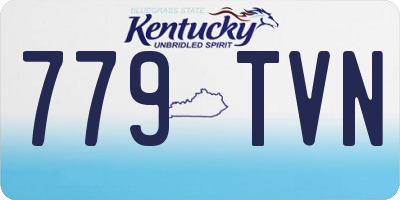 KY license plate 779TVN