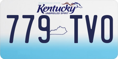 KY license plate 779TVO