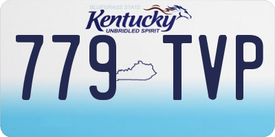 KY license plate 779TVP