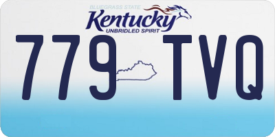 KY license plate 779TVQ