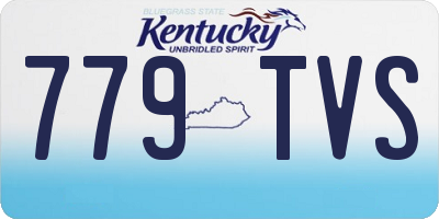 KY license plate 779TVS