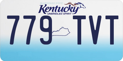 KY license plate 779TVT