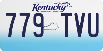 KY license plate 779TVU