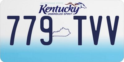 KY license plate 779TVV