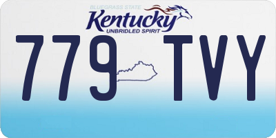 KY license plate 779TVY