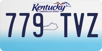 KY license plate 779TVZ
