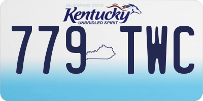 KY license plate 779TWC