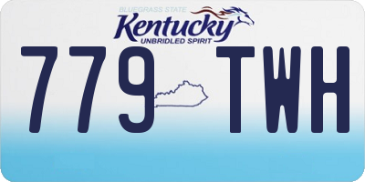 KY license plate 779TWH