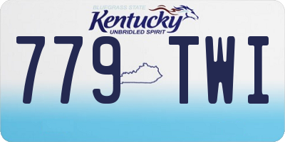 KY license plate 779TWI