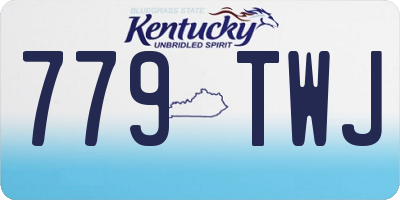 KY license plate 779TWJ