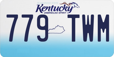 KY license plate 779TWM
