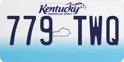 KY license plate 779TWQ