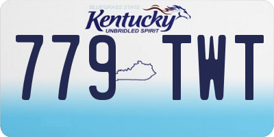 KY license plate 779TWT