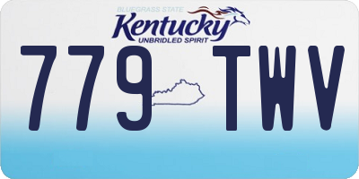 KY license plate 779TWV