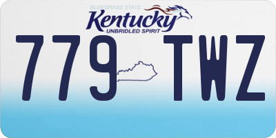 KY license plate 779TWZ