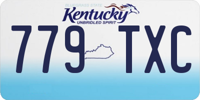 KY license plate 779TXC