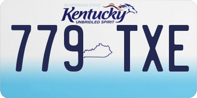 KY license plate 779TXE