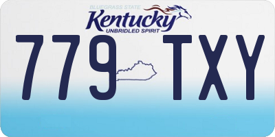 KY license plate 779TXY