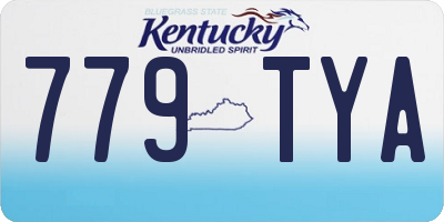 KY license plate 779TYA