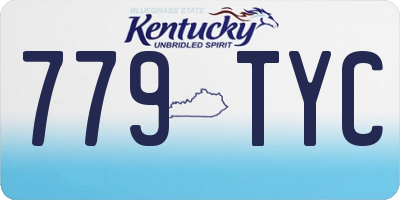 KY license plate 779TYC