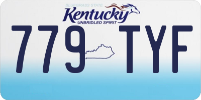 KY license plate 779TYF