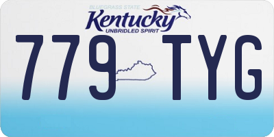 KY license plate 779TYG