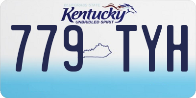 KY license plate 779TYH