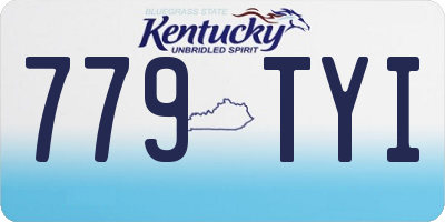 KY license plate 779TYI