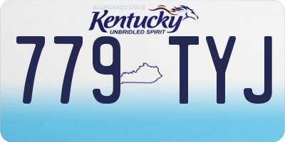 KY license plate 779TYJ