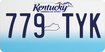 KY license plate 779TYK