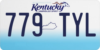 KY license plate 779TYL