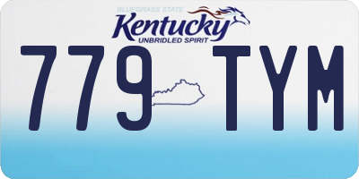KY license plate 779TYM