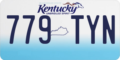 KY license plate 779TYN