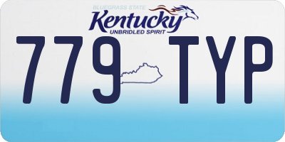 KY license plate 779TYP