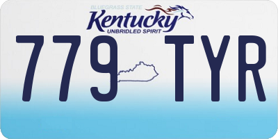 KY license plate 779TYR