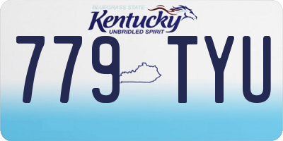 KY license plate 779TYU