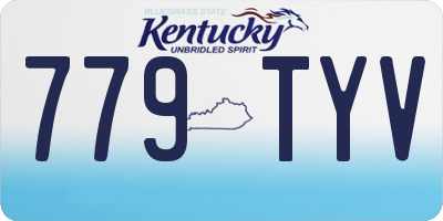 KY license plate 779TYV