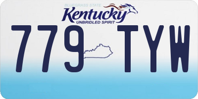 KY license plate 779TYW